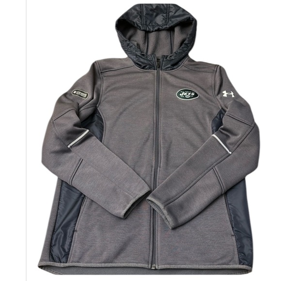 UNDER ARMOUR ⭐️  NY Jets hooded zip up - Picture 1 of 8